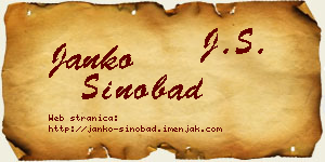 Janko Sinobad vizit kartica